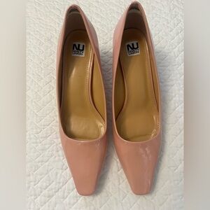 Ninety Union Blush Patent Square-Toe Pumps